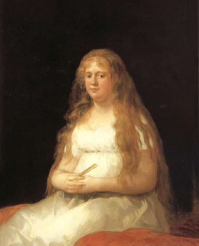 Francisco Goya Josefa Castilla Portugal de Garcini y Wanabrok Germany oil painting art